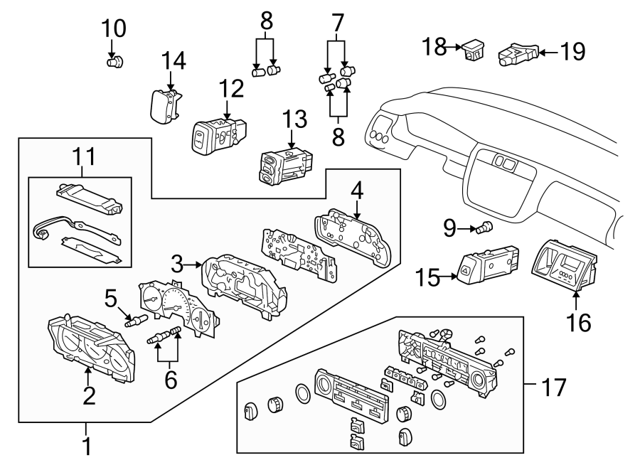 13Instrument panel. Cluster & switches.https://images.simplepart.com/images/parts/motor/fullsize/4422335.png