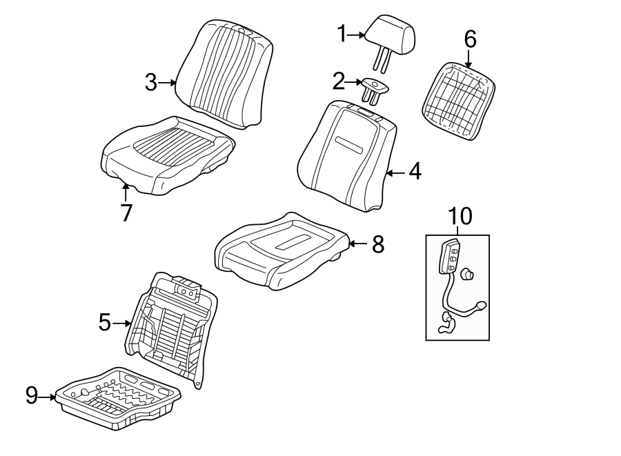 6SEATS & TRACKS. FRONT SEAT COMPONENTS.https://images.simplepart.com/images/parts/motor/fullsize/4422366.png