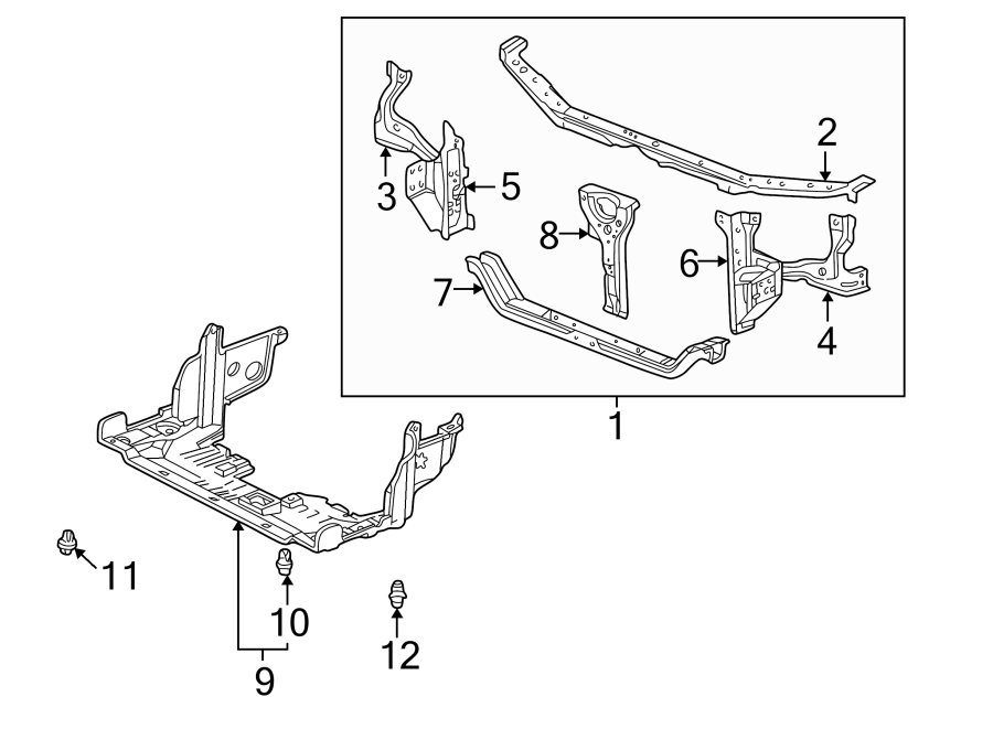 9RADIATOR SUPPORT. SPLASH SHIELDS.https://images.simplepart.com/images/parts/motor/fullsize/4423025.png