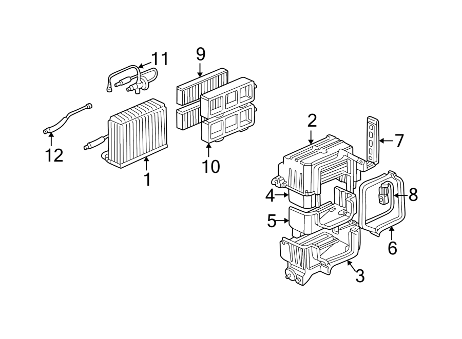 11AIR CONDITIONER & HEATER. EVAPORATOR COMPONENTS.https://images.simplepart.com/images/parts/motor/fullsize/4423080.png