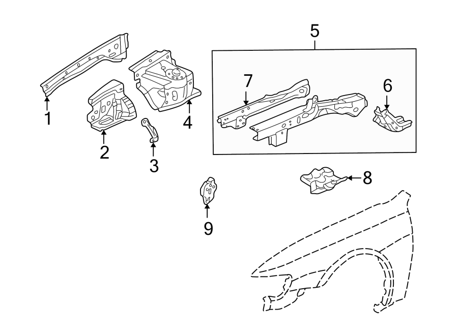 4FENDER. STRUCTURAL COMPONENTS & RAILS.https://images.simplepart.com/images/parts/motor/fullsize/4423105.png