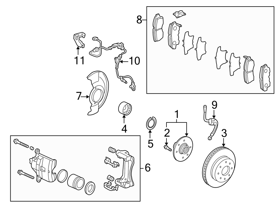 5FRONT SUSPENSION. BRAKE COMPONENTS.https://images.simplepart.com/images/parts/motor/fullsize/4423230.png