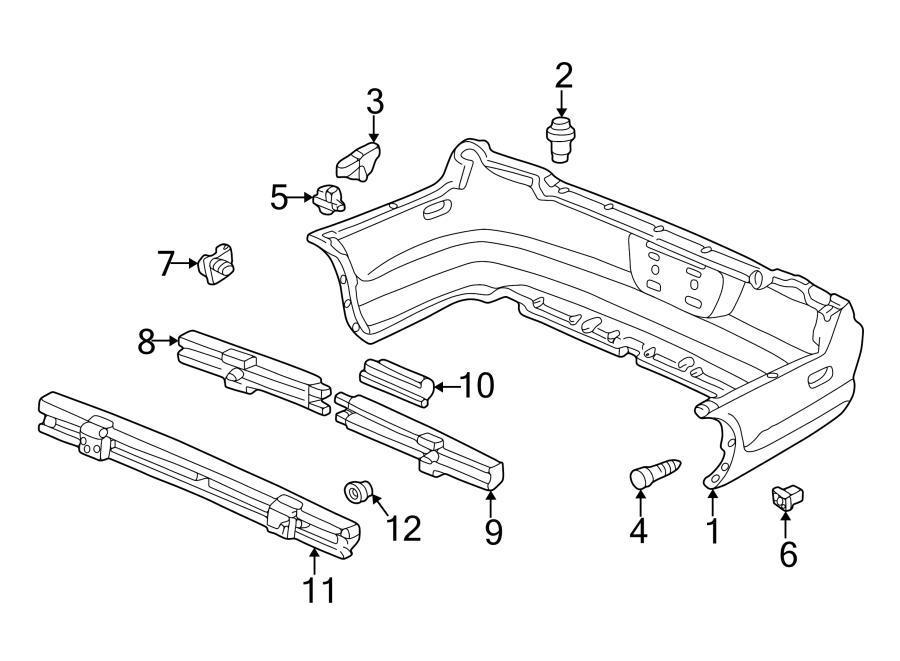 12Rear bumper. Bumper & components.https://images.simplepart.com/images/parts/motor/fullsize/4423535.png