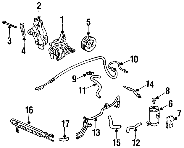 STEERING GEAR & LINKAGE. PUMP & HOSES.