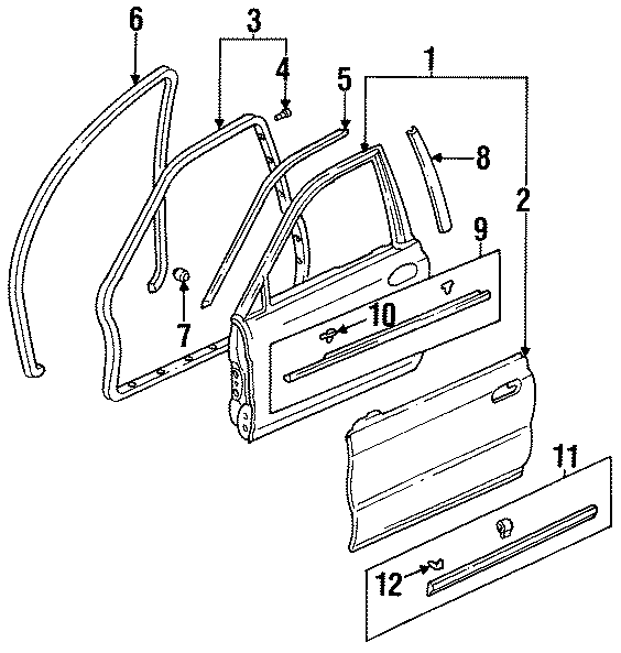 12FRONT DOOR. DOOR & COMPONENTS. EXTERIOR TRIM.https://images.simplepart.com/images/parts/motor/fullsize/4424530.png