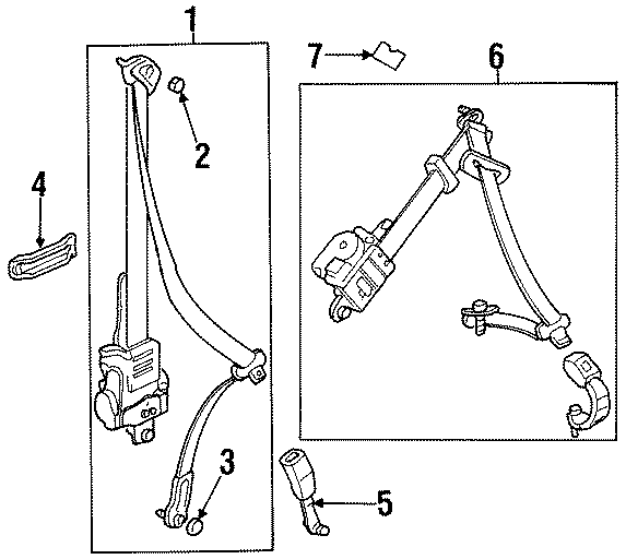 3RESTRAINT SYSTEMS. FRONT SEAT BELTS. REAR SEAT BELTS.https://images.simplepart.com/images/parts/motor/fullsize/4425240.png