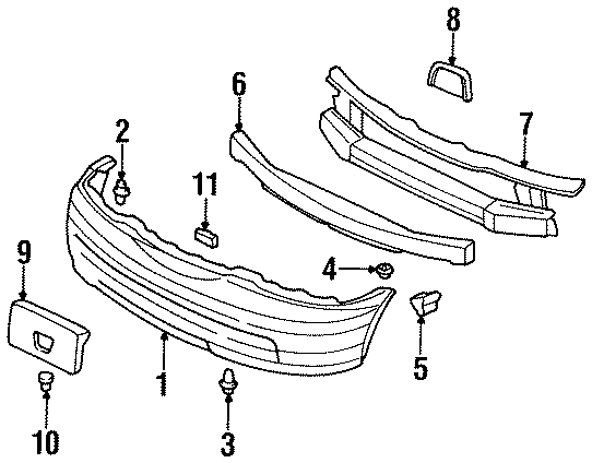 4FRONT BUMPER. BUMPER & COMPONENTS.https://images.simplepart.com/images/parts/motor/fullsize/4426015.png