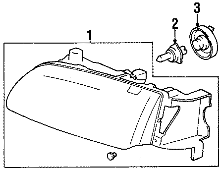 FRONT LAMPS. HEADLAMP COMPONENTS.