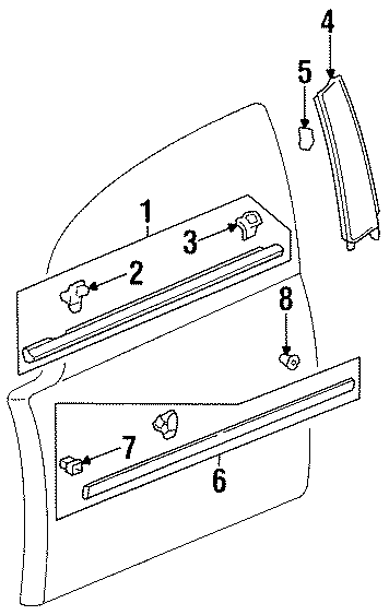 7FRONT DOOR. EXTERIOR TRIM.https://images.simplepart.com/images/parts/motor/fullsize/4426360.png