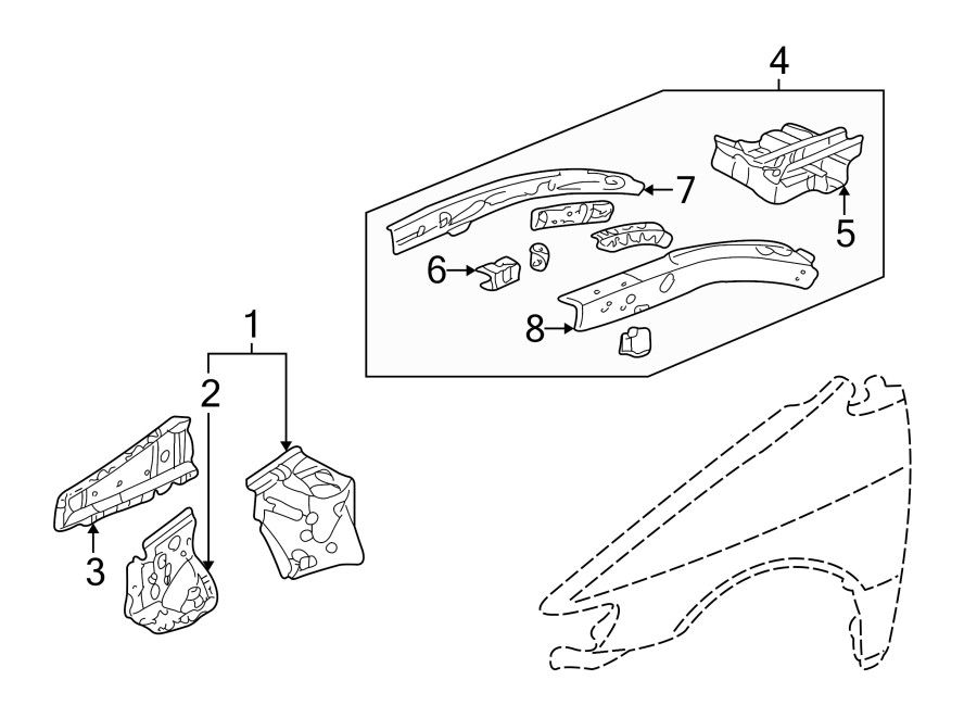 6FENDER. STRUCTURAL COMPONENTS & RAILS.https://images.simplepart.com/images/parts/motor/fullsize/4427096.png