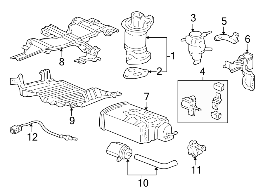 EMISSION SYSTEM. EMISSION COMPONENTS.