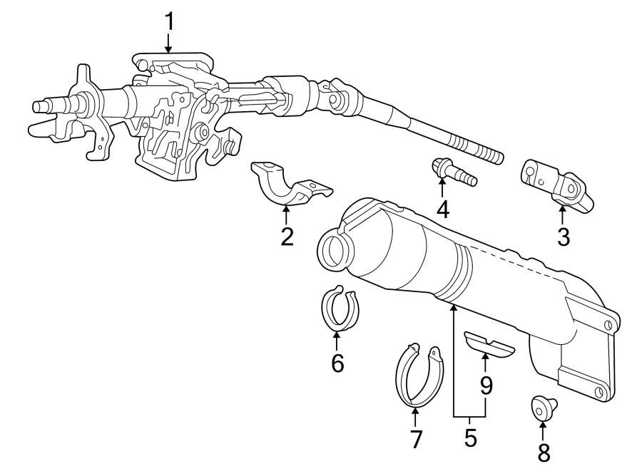 3STEERING COLUMN ASSEMBLY.https://images.simplepart.com/images/parts/motor/fullsize/4427217.png