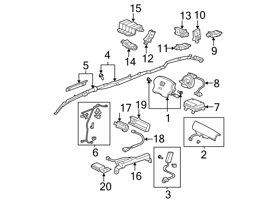 4RESTRAINT SYSTEMS. AIR BAG COMPONENTS.https://images.simplepart.com/images/parts/motor/fullsize/4428305.png