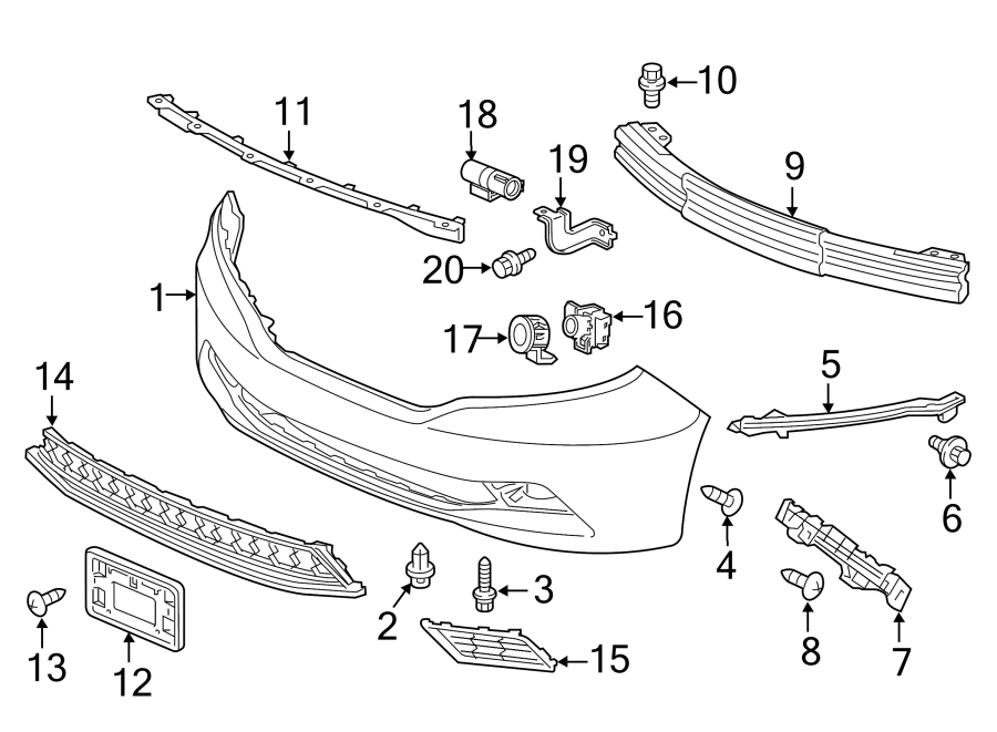 3FRONT BUMPER. BUMPER & COMPONENTS.https://images.simplepart.com/images/parts/motor/fullsize/4429010.png