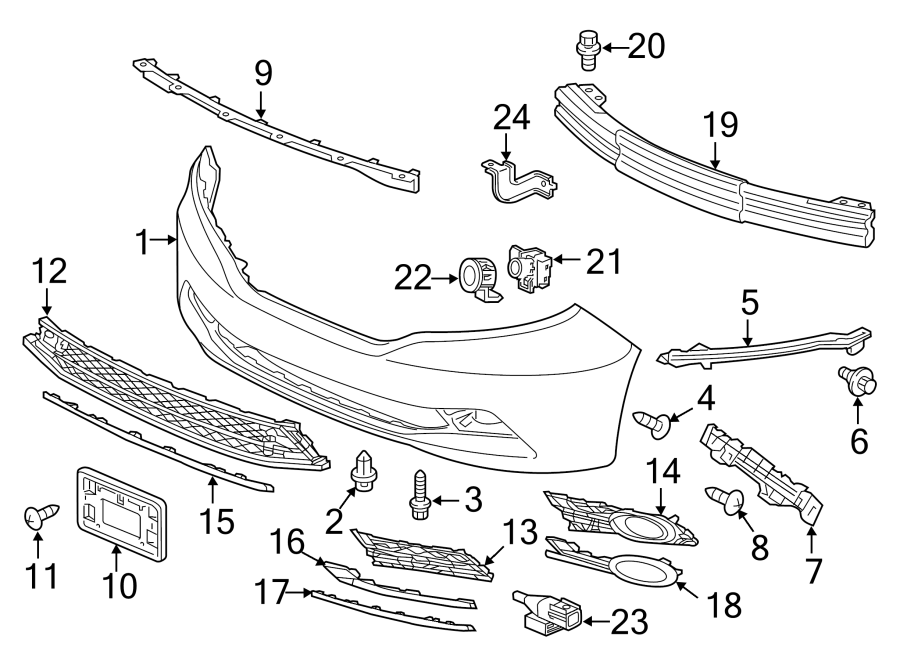 3FRONT BUMPER. BUMPER & COMPONENTS.https://images.simplepart.com/images/parts/motor/fullsize/4429012.png