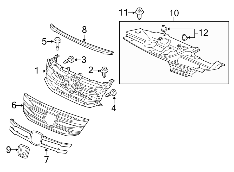 GRILLE & COMPONENTS.