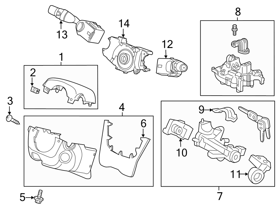 13STEERING COLUMN. SHROUD. SWITCHES & LEVERS.https://images.simplepart.com/images/parts/motor/fullsize/4429270.png