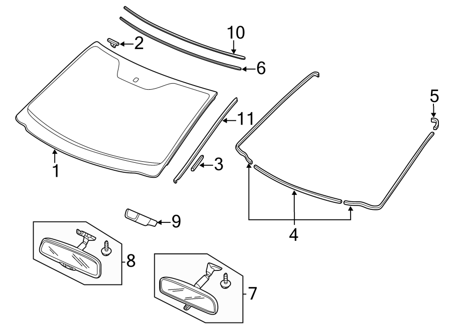 8WINDSHIELD. GLASS. REVEAL MOLDINGS.https://images.simplepart.com/images/parts/motor/fullsize/4429285.png