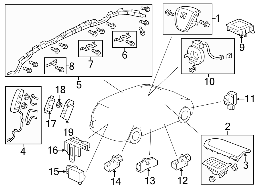 RESTRAINT SYSTEMS. AIR BAG COMPONENTS.