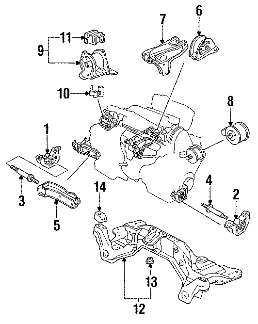 9ENGINE / TRANSAXLE. ENGINE & TRANS MOUNTING.https://images.simplepart.com/images/parts/motor/fullsize/4430095.png