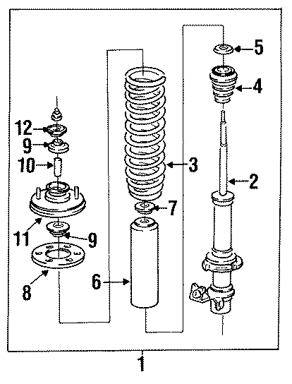 FRONT SUSPENSION. STRUTS & COMPONENTS.