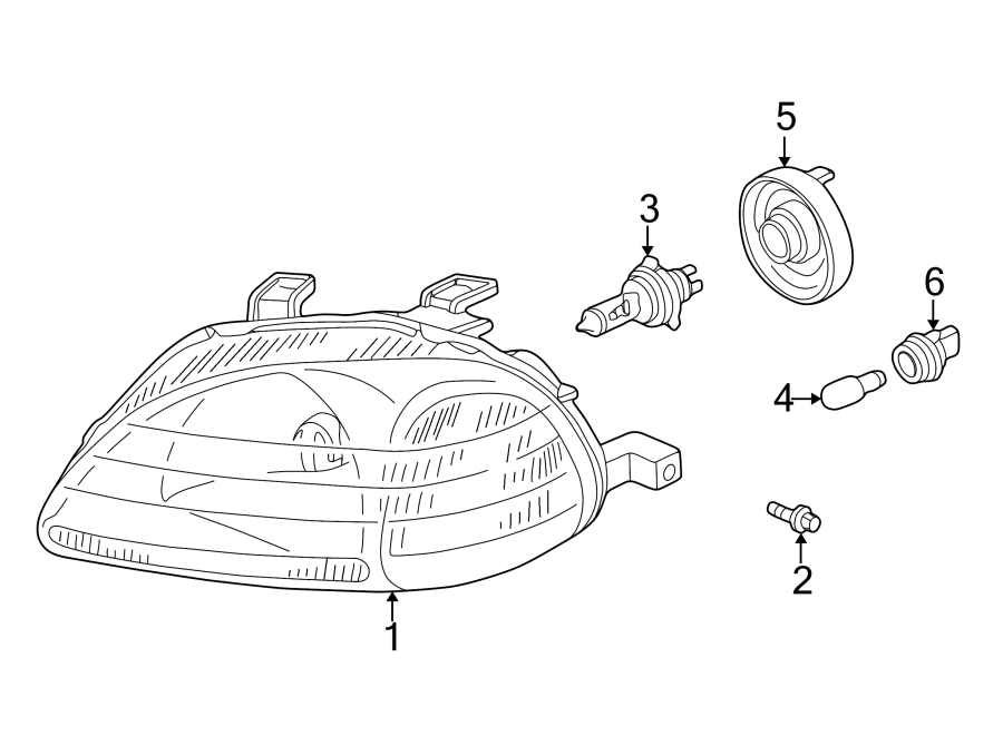 6FRONT LAMPS. HEADLAMP COMPONENTS.https://images.simplepart.com/images/parts/motor/fullsize/4431025.png