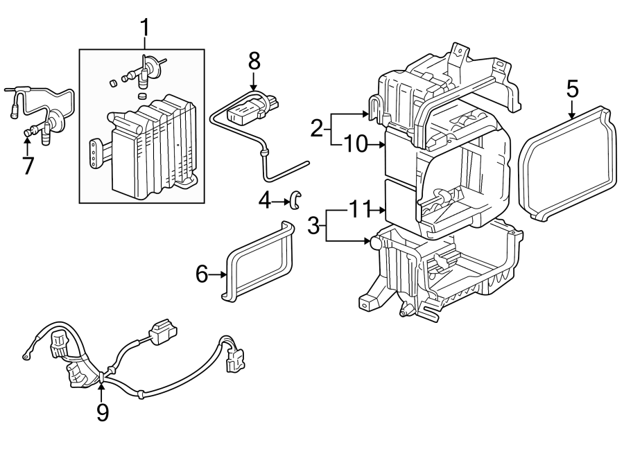 5AIR CONDITIONER & HEATER. EVAPORATOR COMPONENTS.https://images.simplepart.com/images/parts/motor/fullsize/4431055.png