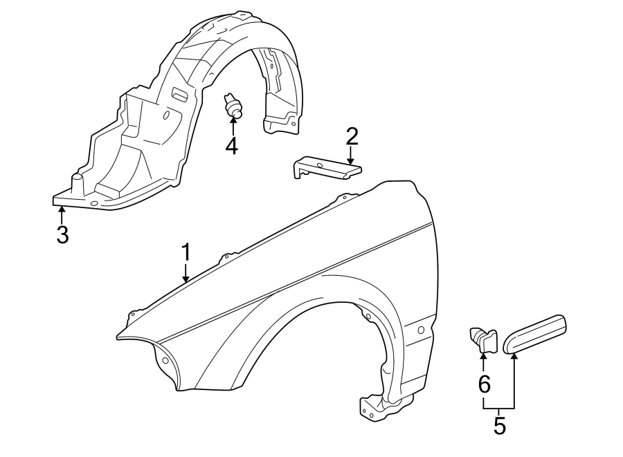 2EXTERIOR TRIM. FENDER & COMPONENTS.https://images.simplepart.com/images/parts/motor/fullsize/4431075.png