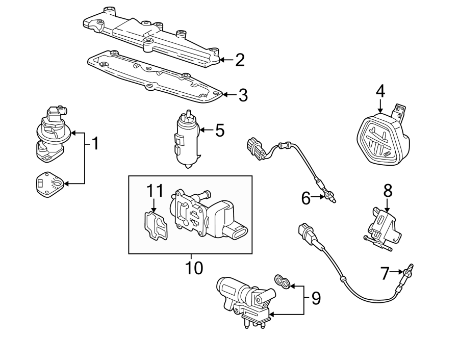 EMISSION SYSTEM. EMISSION COMPONENTS.