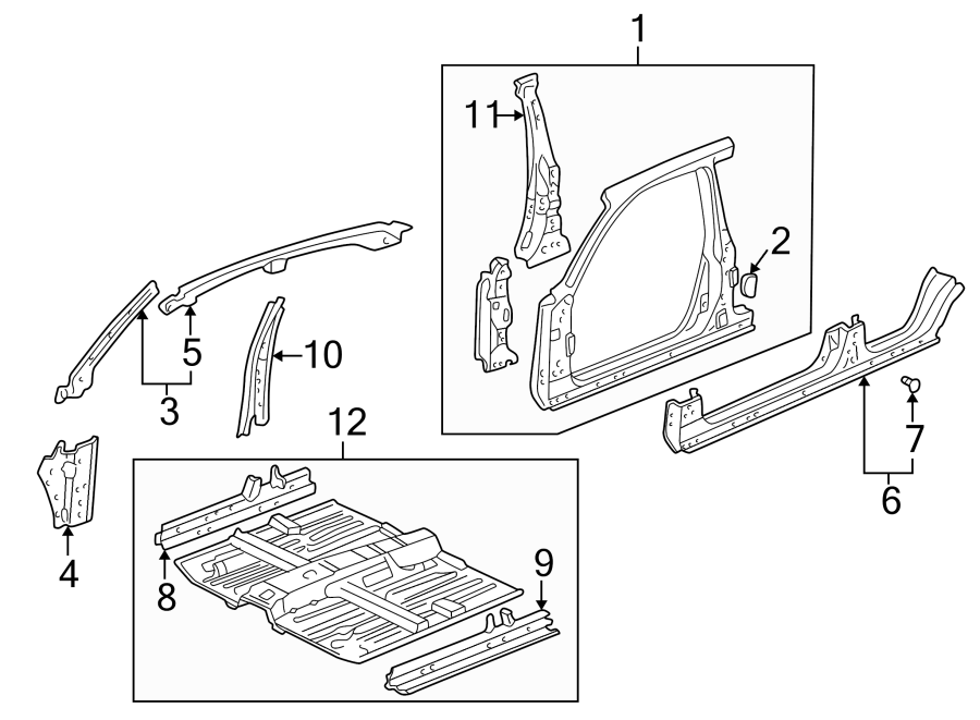 12Pillars. Rocker & floor.https://images.simplepart.com/images/parts/motor/fullsize/4431360.png