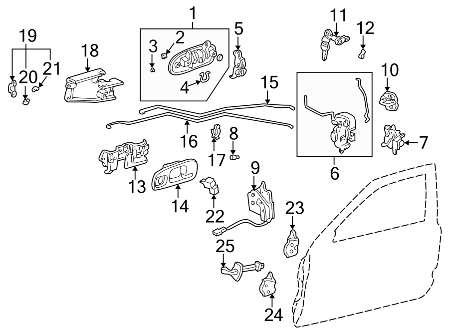 11Front door. Lock & hardware.https://images.simplepart.com/images/parts/motor/fullsize/4431390.png