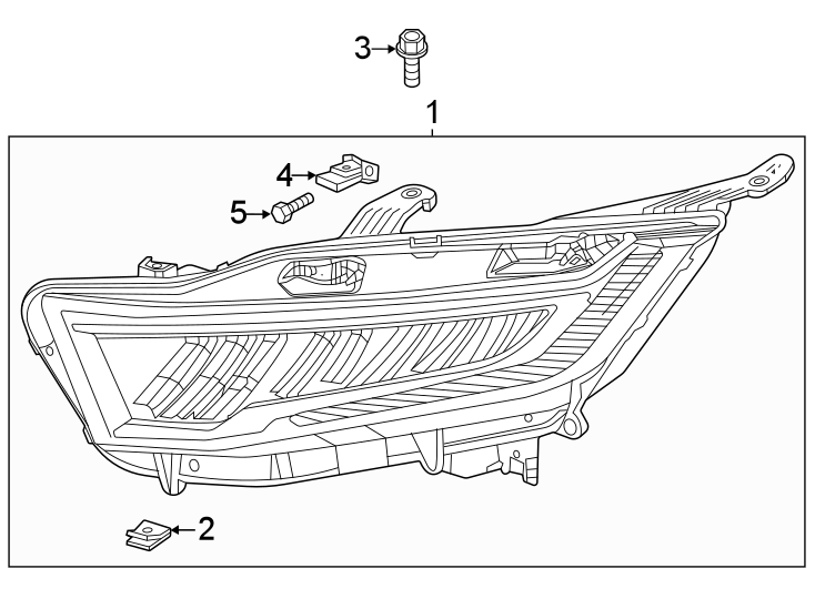 Front lamps. Headlamp components.