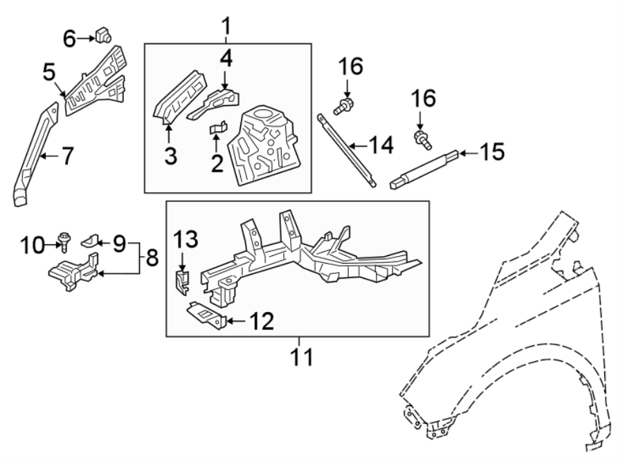 10FENDER. STRUCTURAL COMPONENTS & RAILS.https://images.simplepart.com/images/parts/motor/fullsize/4433106.png