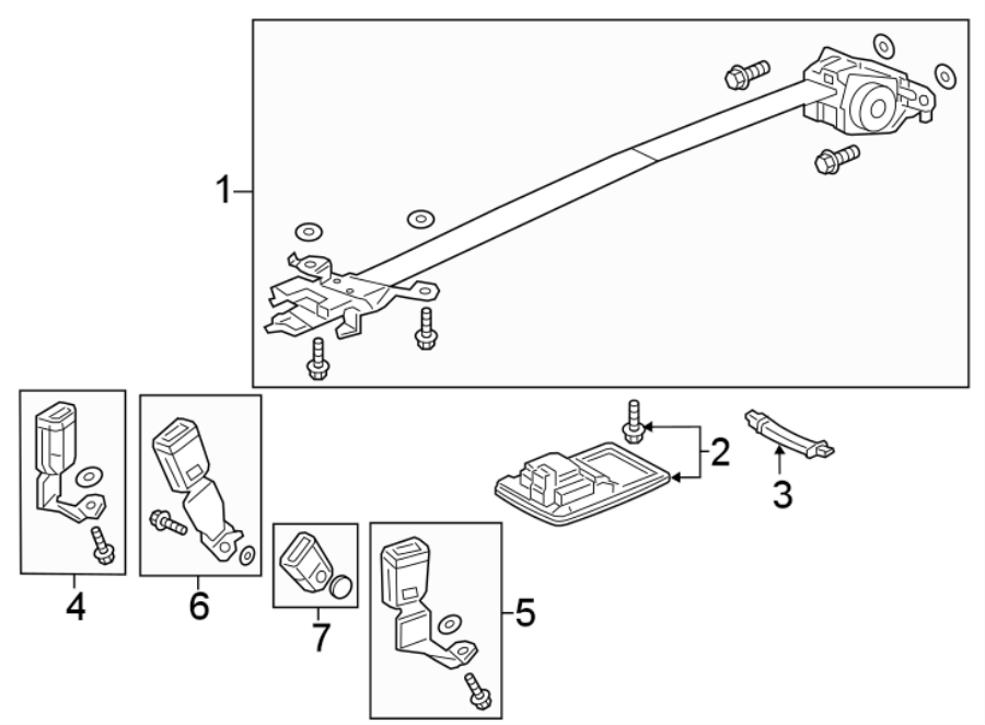 3RESTRAINT SYSTEMS. SECOND ROW SEAT BELTS.https://images.simplepart.com/images/parts/motor/fullsize/4433355.png