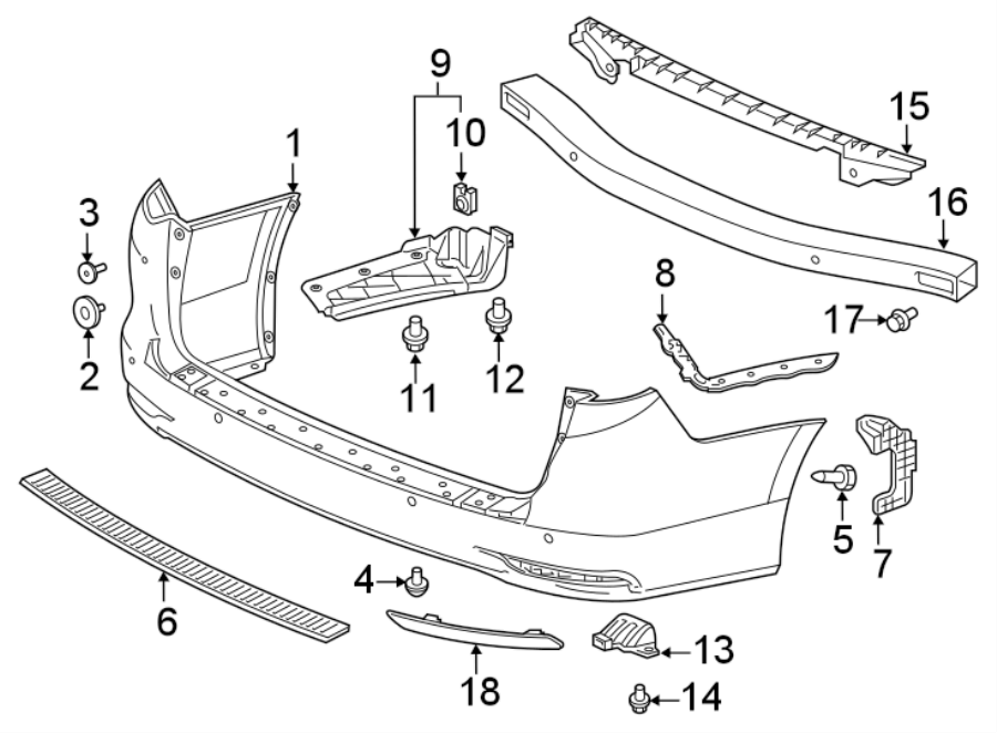 2REAR BUMPER. BUMPER & COMPONENTS.https://images.simplepart.com/images/parts/motor/fullsize/4433710.png