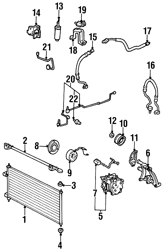 13AIR CONDITIONER & HEATER. COMPRESSOR & LINES. CONDENSER.https://images.simplepart.com/images/parts/motor/fullsize/4435100.png