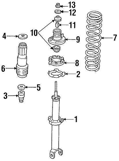 REAR SUSPENSION. SHOCKS & COMPONENTS.