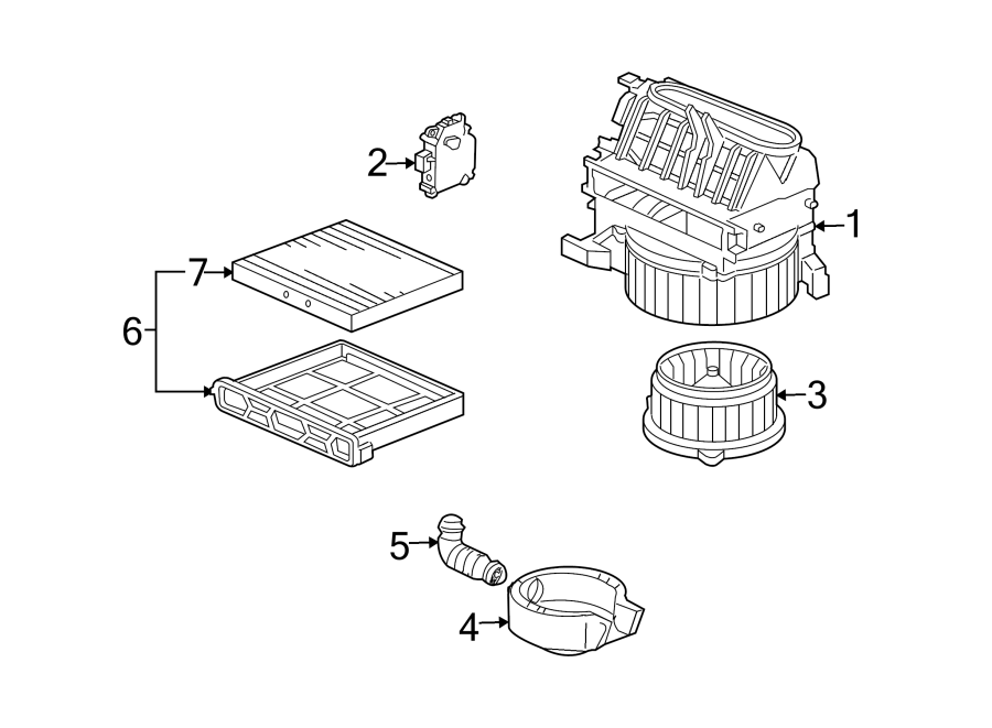 AIR CONDITIONER & HEATER. BLOWER MOTOR & FAN.