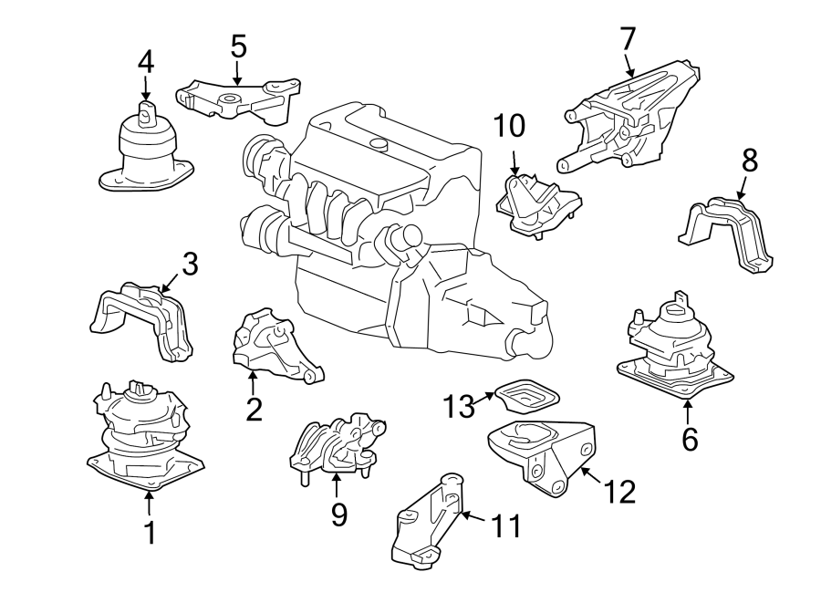 1ENGINE / TRANSAXLE. ENGINE & TRANS MOUNTING.https://images.simplepart.com/images/parts/motor/fullsize/4436270.png