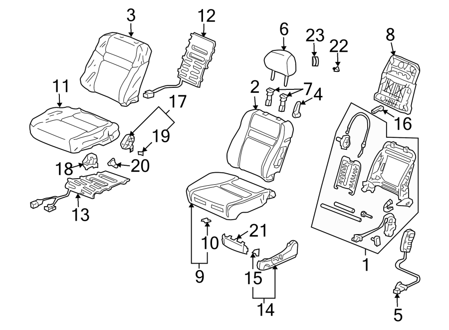 7SEATS & TRACKS. FRONT SEAT COMPONENTS.https://images.simplepart.com/images/parts/motor/fullsize/4436560.png