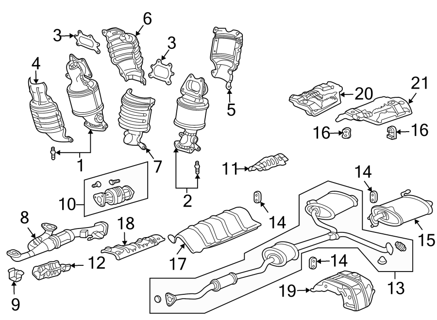 19EXHAUST SYSTEM. EXHAUST COMPONENTS.https://images.simplepart.com/images/parts/motor/fullsize/4437320.png