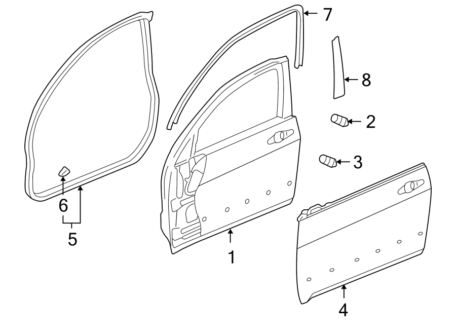 3FRONT DOOR. DOOR & COMPONENTS.https://images.simplepart.com/images/parts/motor/fullsize/4437650.png