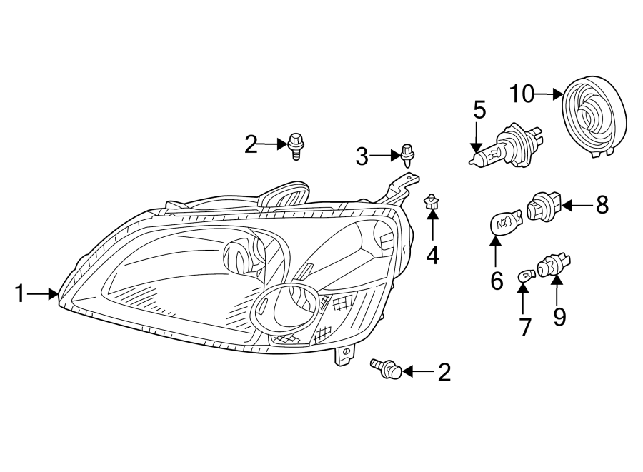 5FRONT LAMPS. HEADLAMP COMPONENTS.https://images.simplepart.com/images/parts/motor/fullsize/4438030.png