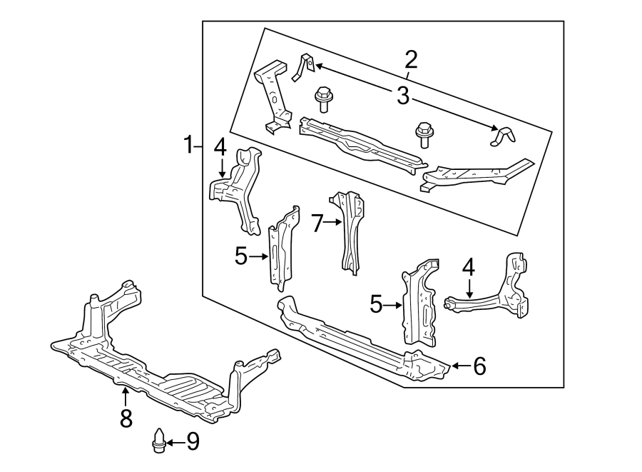 8RADIATOR SUPPORT.https://images.simplepart.com/images/parts/motor/fullsize/4438035.png