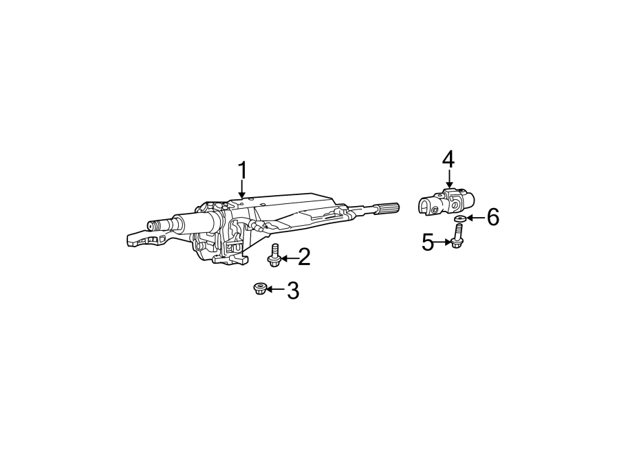 6STEERING COLUMN ASSEMBLY.https://images.simplepart.com/images/parts/motor/fullsize/4438380.png