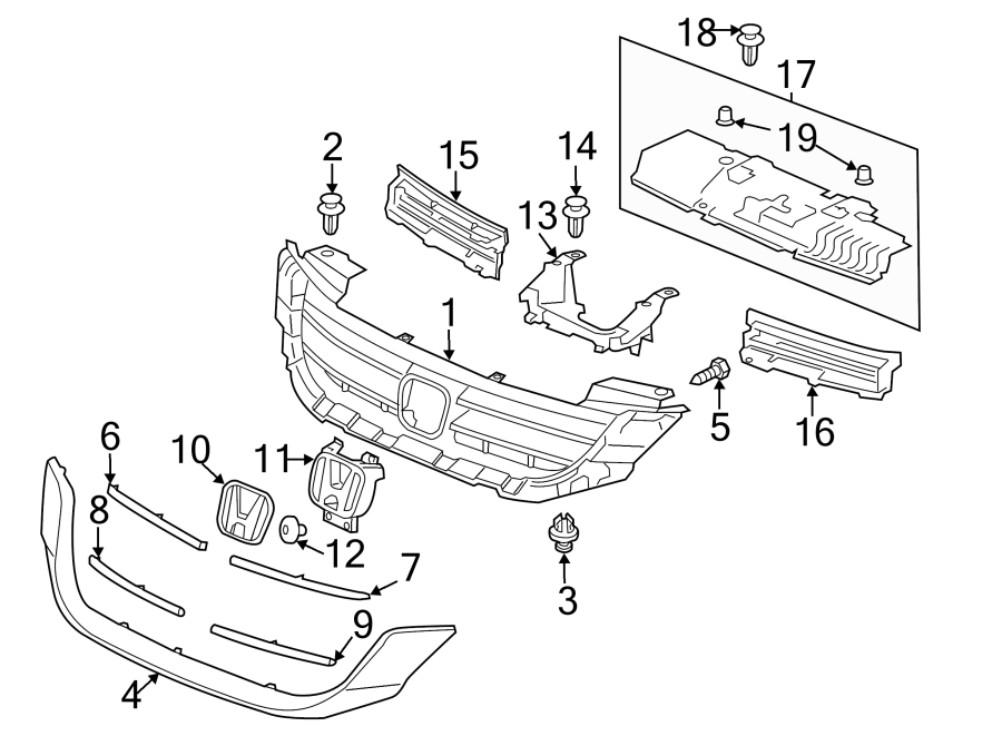 17Grille & components.https://images.simplepart.com/images/parts/motor/fullsize/4439015.png