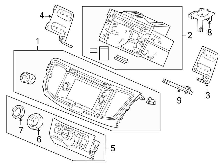 4INSTRUMENT PANEL. NAVIGATION SYSTEM COMPONENTS.https://images.simplepart.com/images/parts/motor/fullsize/4439405.png