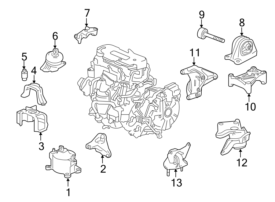 13ENGINE / TRANSAXLE. ENGINE & TRANS MOUNTING.https://images.simplepart.com/images/parts/motor/fullsize/4439800.png