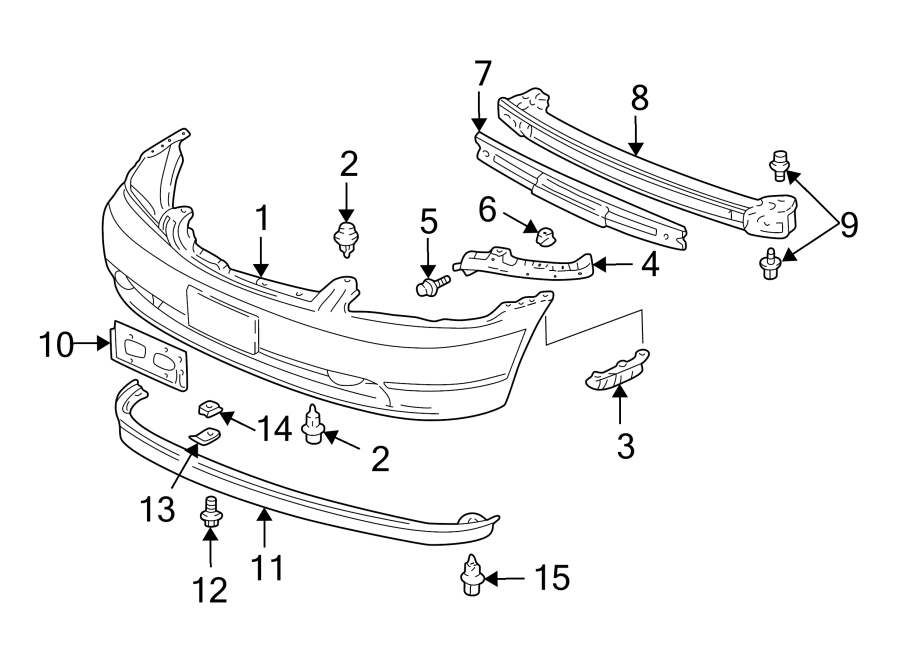 9FRONT BUMPER. BUMPER & COMPONENTS.https://images.simplepart.com/images/parts/motor/fullsize/4440010.png