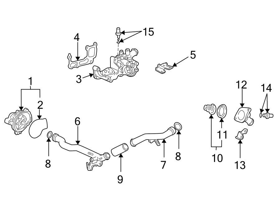 4From adapter. From water pump. w/GX. w/o GX. w/VTEC.https://images.simplepart.com/images/parts/motor/fullsize/4440055.png